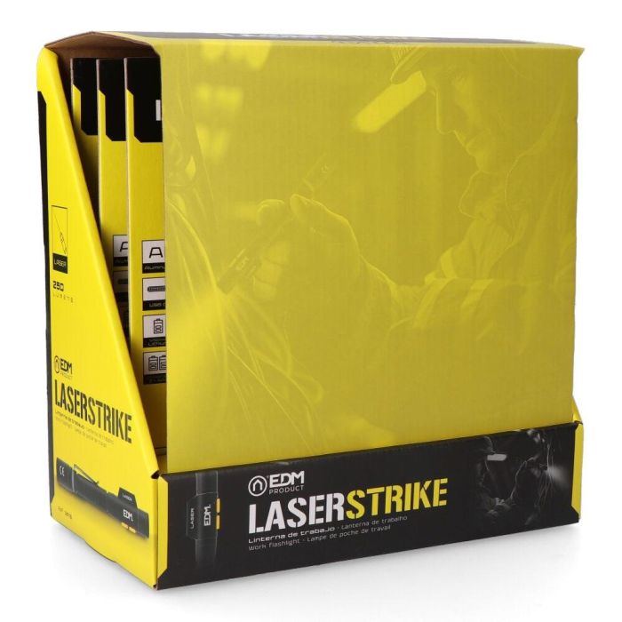 EDM Laser Striker - Linterna LED y Puntero Láser Tipo Pluma Recargable, 250 Lúmenes, Láser Rojo, 6500K, Batería 750mAh, USB-C EDM Laser Striker - Linterna LED y Puntero Láser Tipo Pluma Recargable, 250 Lúmenes, Láser Rojo, 6500K, Batería 750mAh, USB-C