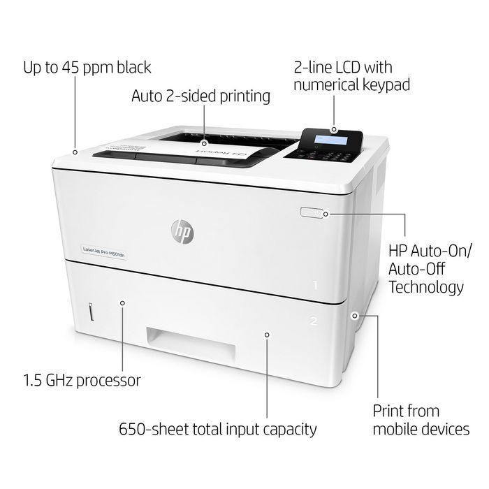 HP LaserJet Pro M501dn Impresora Láser Monocromo Profesional Dúplex Ethernet A4 43ppm 4800x600 DPI 24 HP LaserJet Pro M501dn Impresora Láser Monocromo Profesional Dúplex Ethernet A4 43ppm 4800x600 DPI 24