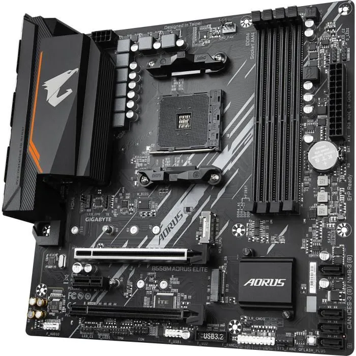Gigabyte B550M AORUS ELITE Placa Base mATX Socket AM4 para Procesadores AMD Ryzen 4