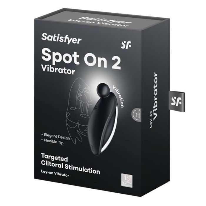 Satisfyer Spot on 2 vibrador negro negro estimulacion del clitoris Satisfyer Spot on 2 vibrador negro negro estimulacion del clitoris