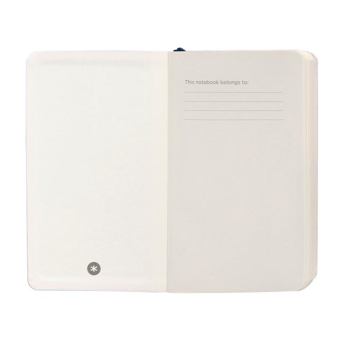 Cuaderno Con Gomilla Antartik Notes Tapa Blanda A6 Rayas Azul Marino 100 Hojas 80 gr Fsc 6