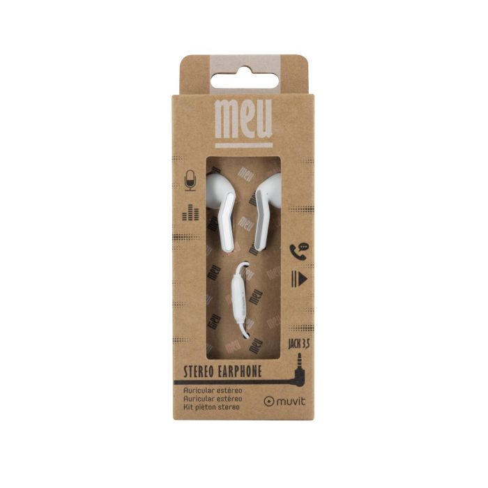 Muvit Auriculares E56 Jack 3.5 mm Blanco Estéreo con Micrófono y Cable de 120cm 4 Muvit Auriculares E56 Jack 3.5 mm Blanco Estéreo con Micrófono y Cable de 120cm 4