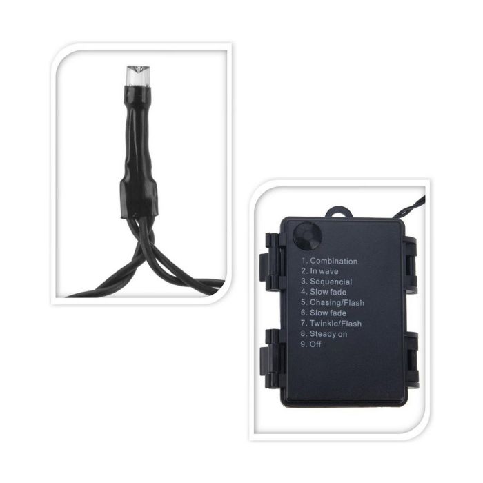 Guirnalda de Luces LED AX8415220 Blanco Negro Blanco Cálido 7 m 3 Guirnalda de Luces LED AX8415220 Blanco Negro Blanco Cálido 7 m 3