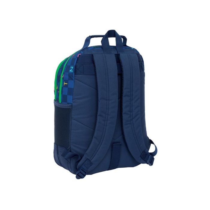 Mochila Safta Doble Con Cantoneras Adaptable A Carro Benetton Damero 420x320x150 mm 1 Mochila Safta Doble Con Cantoneras Adaptable A Carro Benetton Damero 420x320x150 mm 1