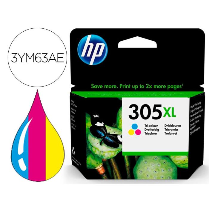 Ink-Jet Hp 305XL Deskjet 1210 - 1212 - 1255 - 2732 - 2752 - 4155 - 4158 Envy 6020 - 6052 -6055 - 6420 Tricolor 200