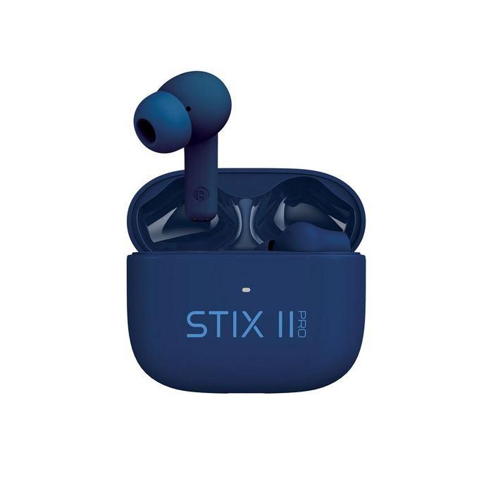Veho STIX II Pro Auriculares True Wireless con Cancelación Ruido Activa (ANC) Bluetooth 5.3, Micrófono ENC Quad Pro, IPX5 Azul 2