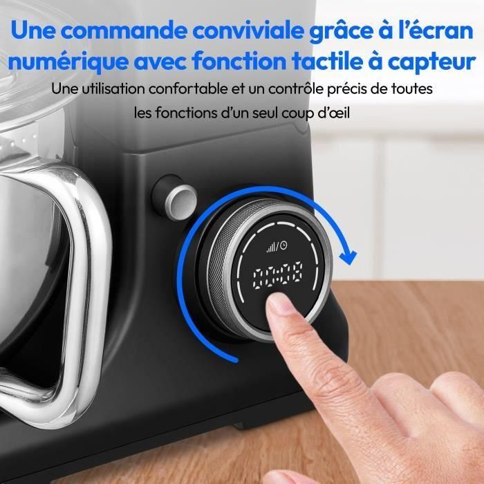 Medion MD18430 Procesador de alimentos 3 en 1, 1200 W, 5 L, 8 velocidades, función picadora, Negro 5 Medion MD18430 Procesador de alimentos 3 en 1, 1200 W, 5 L, 8 velocidades, función picadora, Negro 5