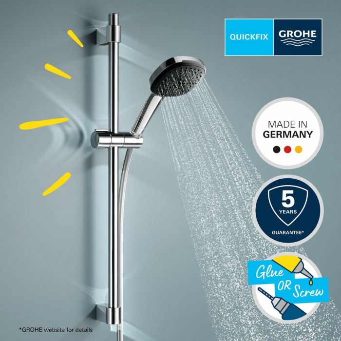 Grohe 26398001 Set de Ducha Vitalio Comfort 110 con Rociador de Doble Chorro, Barra y Flexo para Baño - Ahorro de Agua 7 Grohe 26398001 Set de Ducha Vitalio Comfort 110 con Rociador de Doble Chorro, Barra y Flexo para Baño - Ahorro de Agua 7