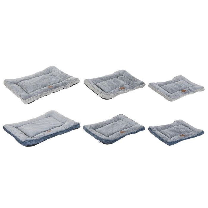Cama para mascota Home ESPRIT Azul Gris Gris claro 85 X 70 X 8 CM 2 Unidades Cama para mascota Home ESPRIT Azul Gris Gris claro 85 X 70 X 8 CM 2 Unidades