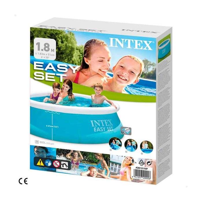 Intex Piscina Hinchable Easy Set Redonda 183x51 cm Capacidad 886 Litros +3 Años 9
