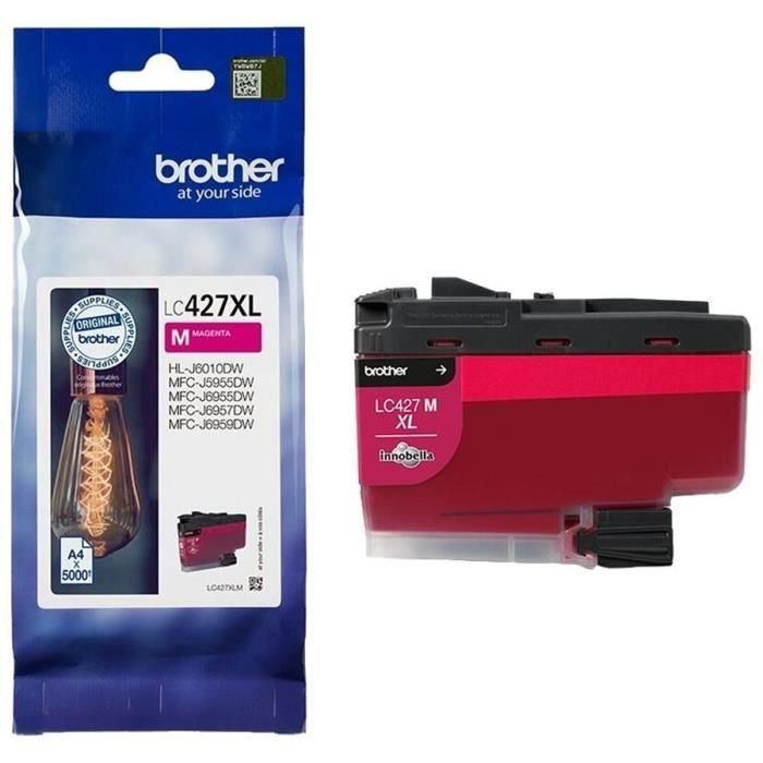 BROTHER cartucho de tinta magenta de larga duracion para la mfcj5955dw y mfcj6955dw/LC427XLM 1