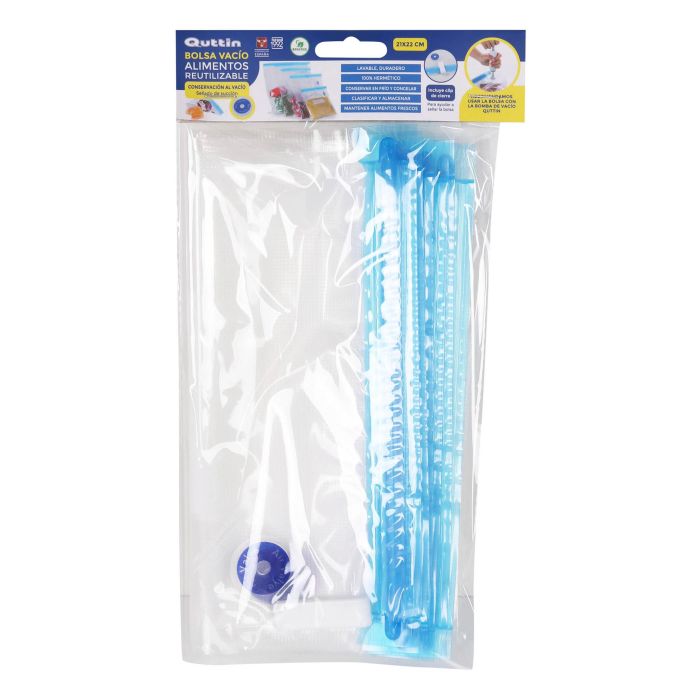 Quttin Set de 6 Bolsas para Comida al Vacío 21x22 cm (24 Cajas) 1 Quttin Set de 6 Bolsas para Comida al Vacío 21x22 cm (24 Cajas) 1