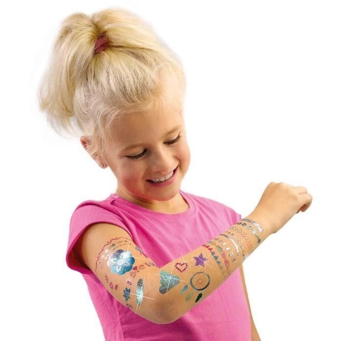 Glamorosos tatuajes 3 en 1 - SES CREATIVE - Multicolor - Blanco - Para niños a partir de 5 meses 1