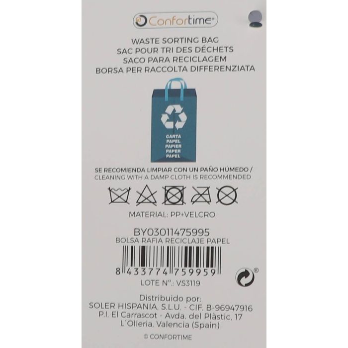 Bolsa de rafia para reciclaje de papel Confortime (24 Unidades) 8