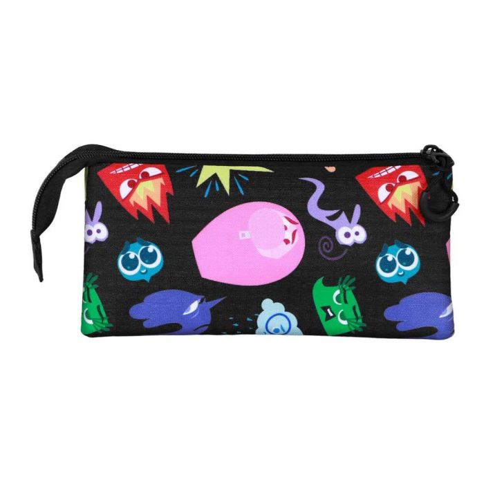 Disney Pixar Estuche Portatodo Triple Feeling Del Revés 2 / Inside Out, 3 Compartimentos, Ripstop, Multicolor 2