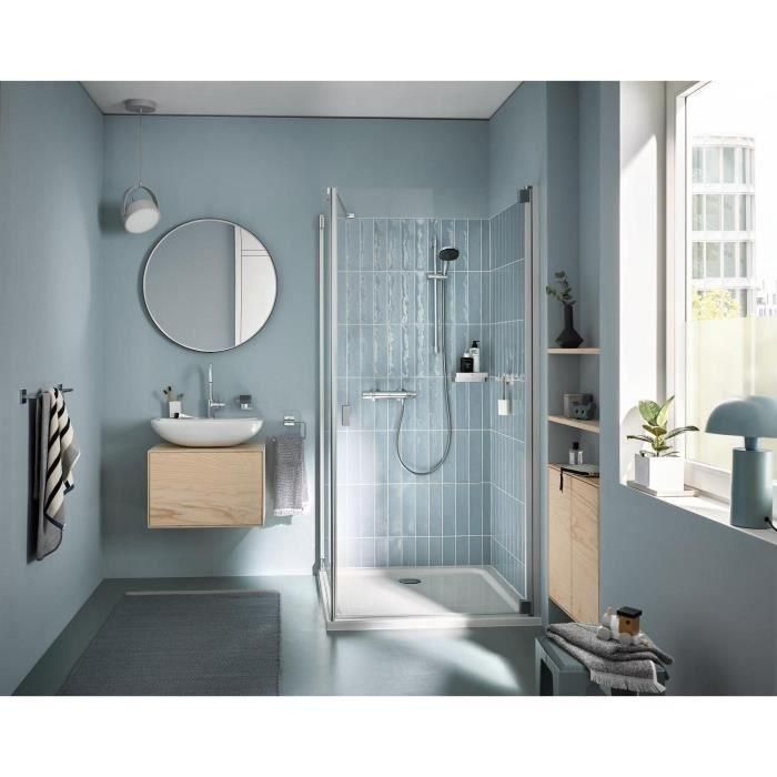 Set de ducha con mezclador termostático, rociador de 3 chorros, barra de 60 cm y flexo - GROHE 34237003 - Ahorro de agua - Cromo 1 Set de ducha con mezclador termostático, rociador de 3 chorros, barra de 60 cm y flexo - GROHE 34237003 - Ahorro de agua - Cromo 1