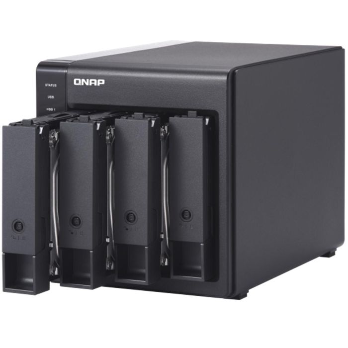 QNAP TR-004 Caja de Expansión RAID DAS para PC/NAS 4 Bahías 3.5"/2.5" USB 3.2 Gen 1 Tipo-C con Soporte RAID Torre 1