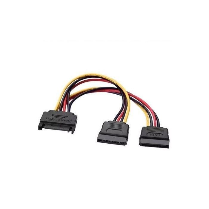 AISENS - CABLE SATA ALIMENTACIoN, SATA/M-2XSATA/H, 20CM 0 AISENS - CABLE SATA ALIMENTACIoN, SATA/M-2XSATA/H, 20CM 0