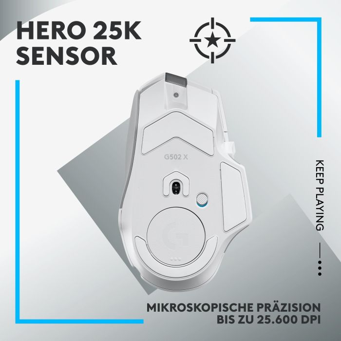 Logitech G502 X LIGHTSPEED - WHITE/CORE - EER2 10 Logitech G502 X LIGHTSPEED - WHITE/CORE - EER2 10