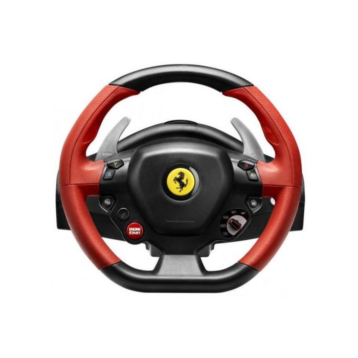 Thrustmaster Volante de Carreras Ferrari 458 Spider para Xbox One - Force Feedback 900°, pedales T3PA, freno progresivo y levas metálicas 2
