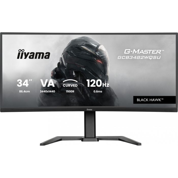 Iiyama G-MASTER GCB3482WQSU-B1 Monitor Curvo 34", 120Hz, 3440x1440, HDR400, FreeSync Premium 1 Iiyama G-MASTER GCB3482WQSU-B1 Monitor Curvo 34", 120Hz, 3440x1440, HDR400, FreeSync Premium 1