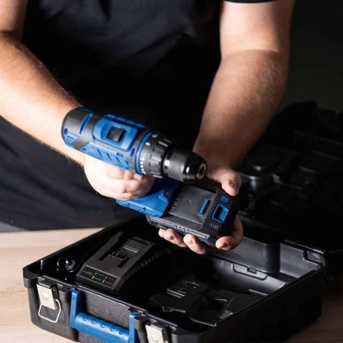 Taladro/destornillador inalámbrico IXES 20V + 1 batería de 2 Ah, cargador, caja con 74 accesorios - C-DTB74/1-X 3 Taladro/destornillador inalámbrico IXES 20V + 1 batería de 2 Ah, cargador, caja con 74 accesorios - C-DTB74/1-X 3