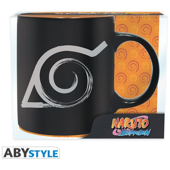 Abystyle Taza Abysse Naruto - Taza de cerámica colección anime con diseño negro, 400g
