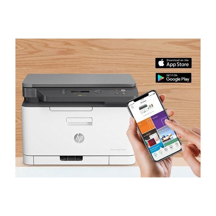 HP 4ZB96A - Impresora Multifunción Láser Color MFP 178NW WiFi 3 en 1 Compacta para Oficina y Hogar, 18ppm Negro, 4ppm Color 24 HP 4ZB96A - Impresora Multifunción Láser Color MFP 178NW WiFi 3 en 1 Compacta para Oficina y Hogar, 18ppm Negro, 4ppm Color 24