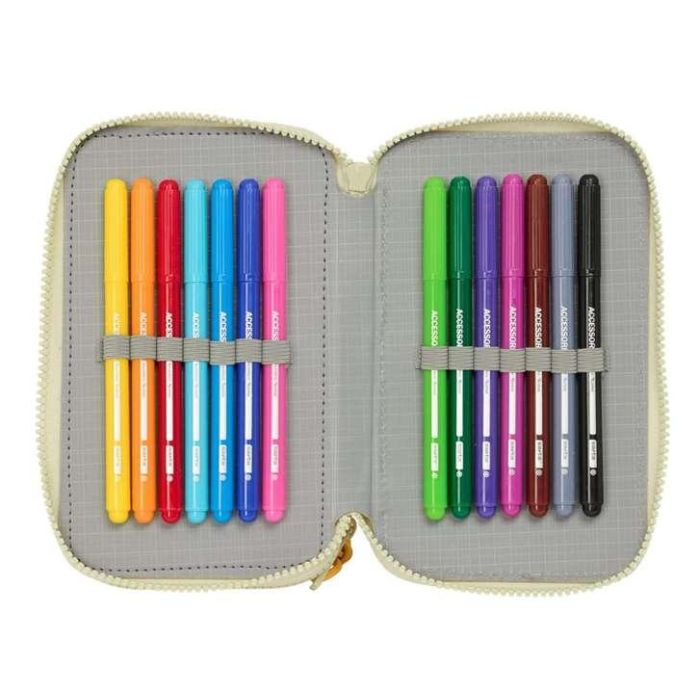 Plumier Triple Mufasa Verde Beige 12,5 x 19,5 x 5,5 cm 37 Piezas 9 Plumier Triple Mufasa Verde Beige 12,5 x 19,5 x 5,5 cm 37 Piezas 9