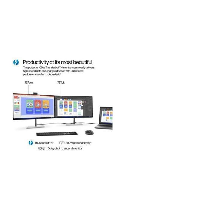 HP Monitor S7 Pro 727pk / 27" / 4K / HDMI-DisplayPort-USB(A)-USB(C) / Regulable Altura 8 HP Monitor S7 Pro 727pk / 27" / 4K / HDMI-DisplayPort-USB(A)-USB(C) / Regulable Altura 8