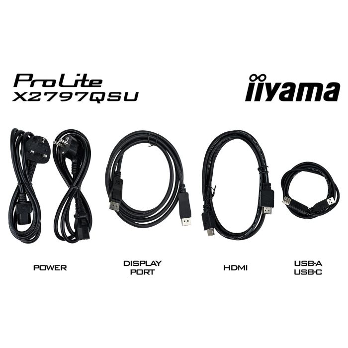 iiyama ProLite X2797QSU-B1 Monitor Gaming 27" QHD 2560x1440 IPS, 75Hz, 1ms, AMD FreeSync, Altavoces, USB-C, HDMI, DisplayPort, Negro 3