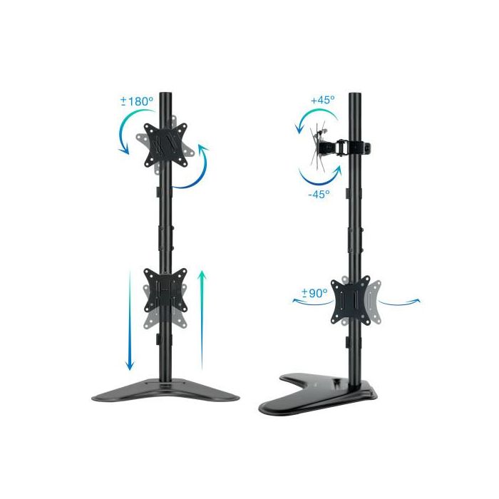 Soporte para 2 Monitores TooQ DB1703TNV-B/ hasta 9kg 1