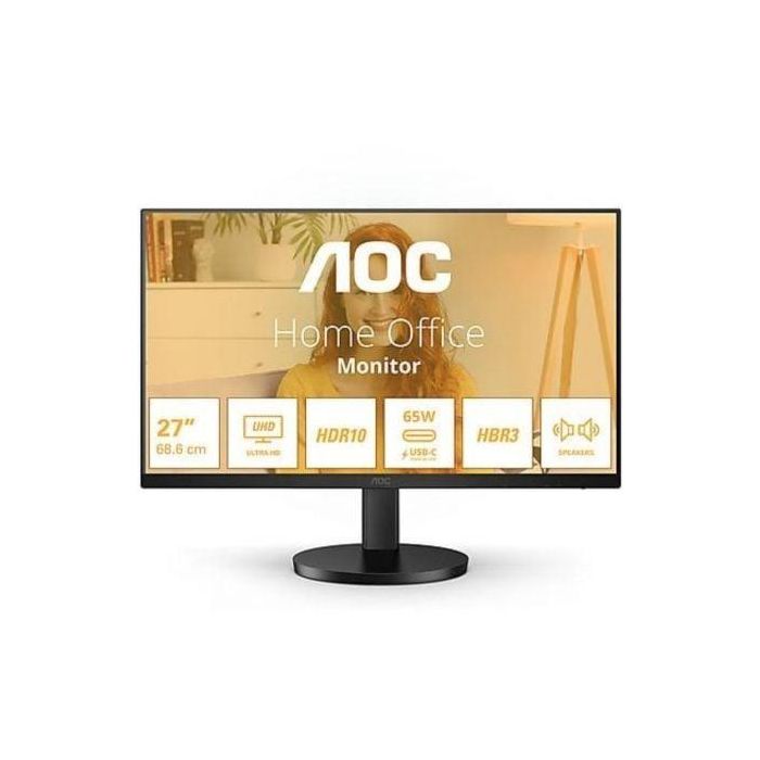 AOC U27B3CF Monitor Profesional 27" 4K UHD IPS USB-C 65W HDR10 Regulable en Altura 60Hz Negro AOC U27B3CF Monitor Profesional 27" 4K UHD IPS USB-C 65W HDR10 Regulable en Altura 60Hz Negro