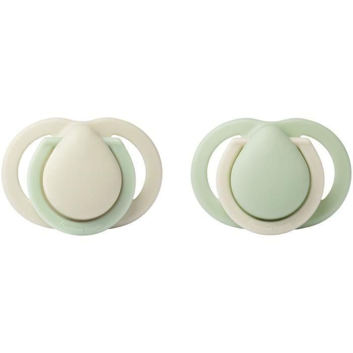 Chupete - TOMMEE TIPPEE - Recién nacido 0-2 meses - Juego de 2 - Con protector para pezones y collarín miniatura