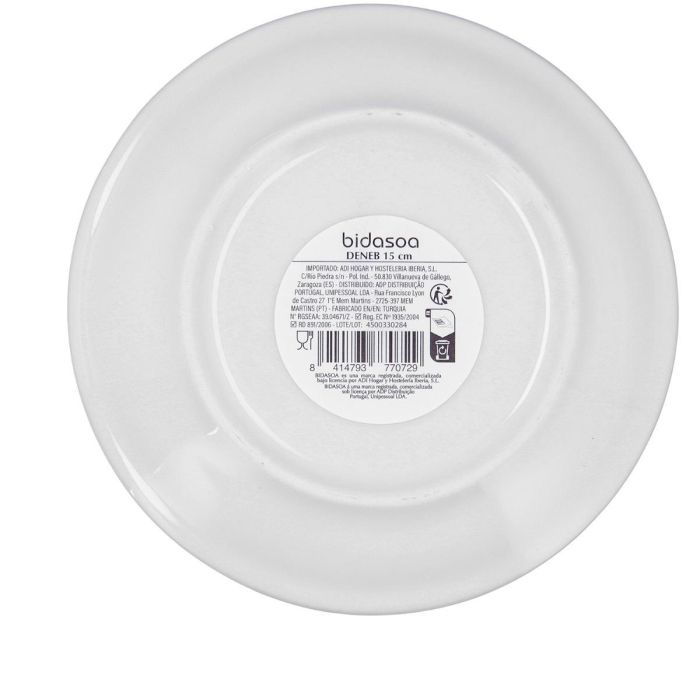 Plato Pan Porcelana Deneb Hydrozero Bidasoa 15 cm 5 Plato Pan Porcelana Deneb Hydrozero Bidasoa 15 cm 5