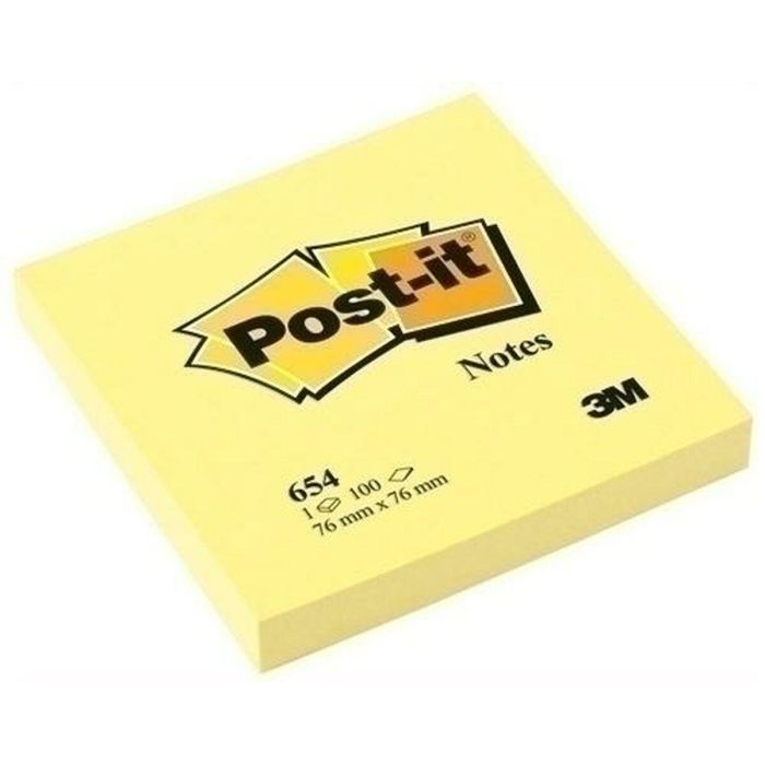 Notas Adhesivas Post-it 76 x 76 mm Amarillo (2 Unidades) 2