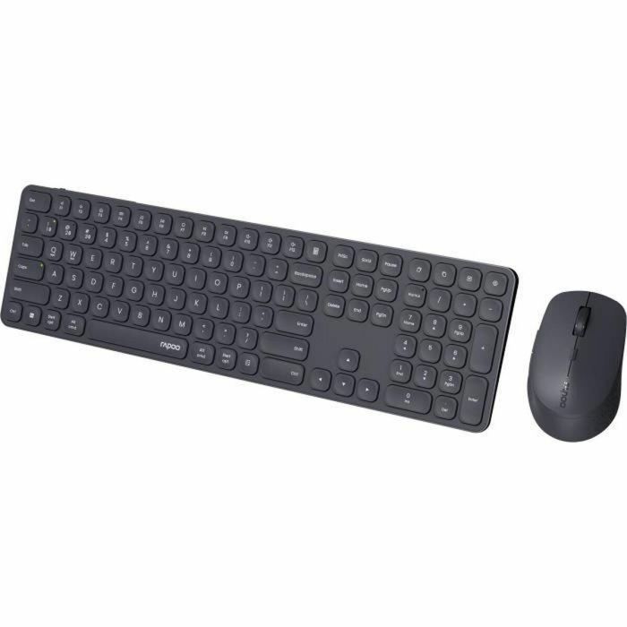 Teclado y Ratón Rapoo 9810M Gris AZERTY 3 Teclado y Ratón Rapoo 9810M Gris AZERTY 3