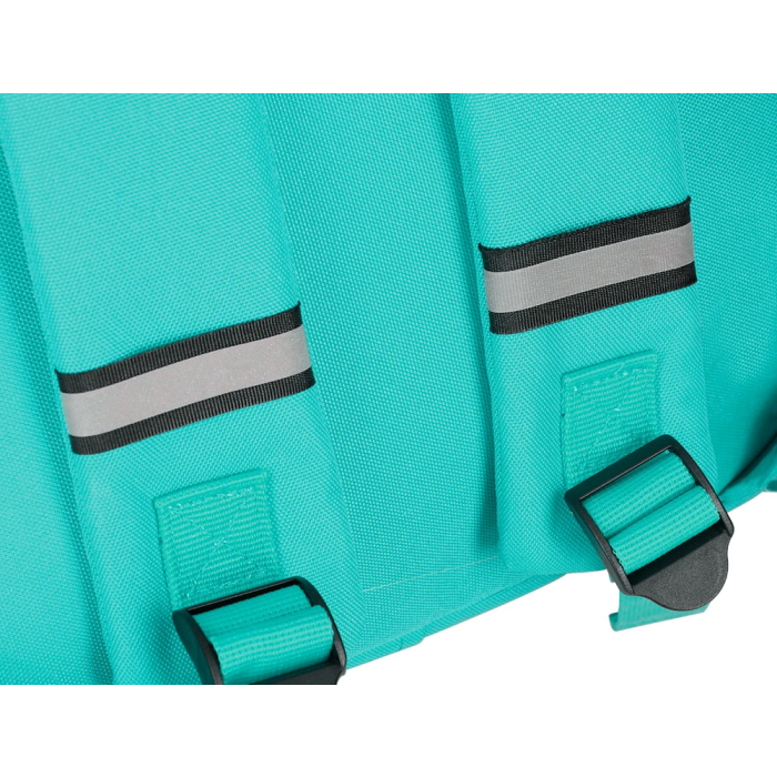 Antartik Mochila Cubo Menta 300x115x390 mm con Bolsillos Exteriores, Compartimento Portátil y Asas Metálicas, Adaptable a Carrito 10