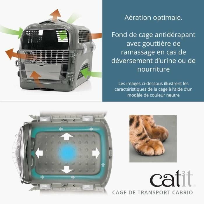 Jaula de transporte CAT IT Cabrio - Azul turquesa - Para gatos 3 Jaula de transporte CAT IT Cabrio - Azul turquesa - Para gatos 3