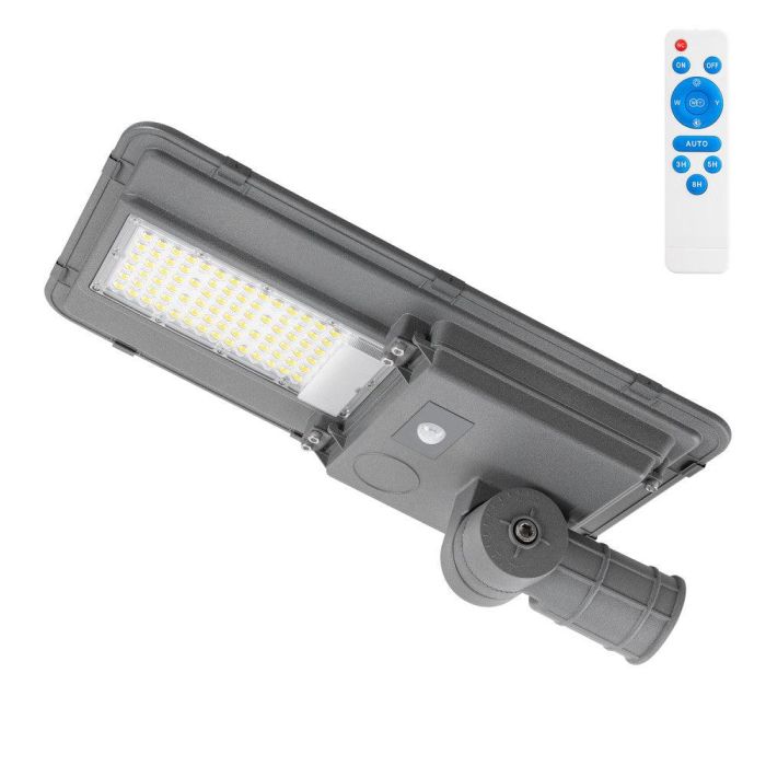 HO-STR150W-SL04-CW Farola LED Solar 150W con Sensor Movimiento y Crepuscular, Control Remoto, IP65, 5000K Blanco Frío, Batería 15Ah, Panel 6V 20W 0 HO-STR150W-SL04-CW Farola LED Solar 150W con Sensor Movimiento y Crepuscular, Control Remoto, IP65, 5000K Blanco Frío, Batería 15Ah, Panel 6V 20W 0
