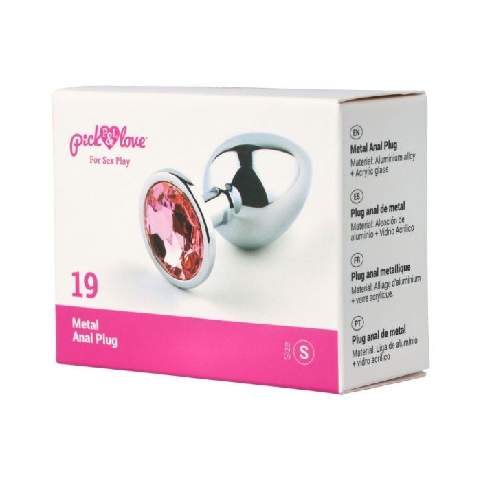 Plug Anal Pick&Love Nº 19 Plateado (7,6 cm) 2