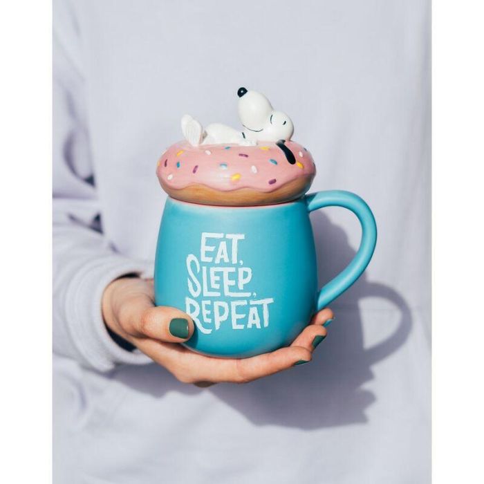 Taza 3D Eat Sleep Repeat Snoopy 500ml 3 Taza 3D Eat Sleep Repeat Snoopy 500ml 3