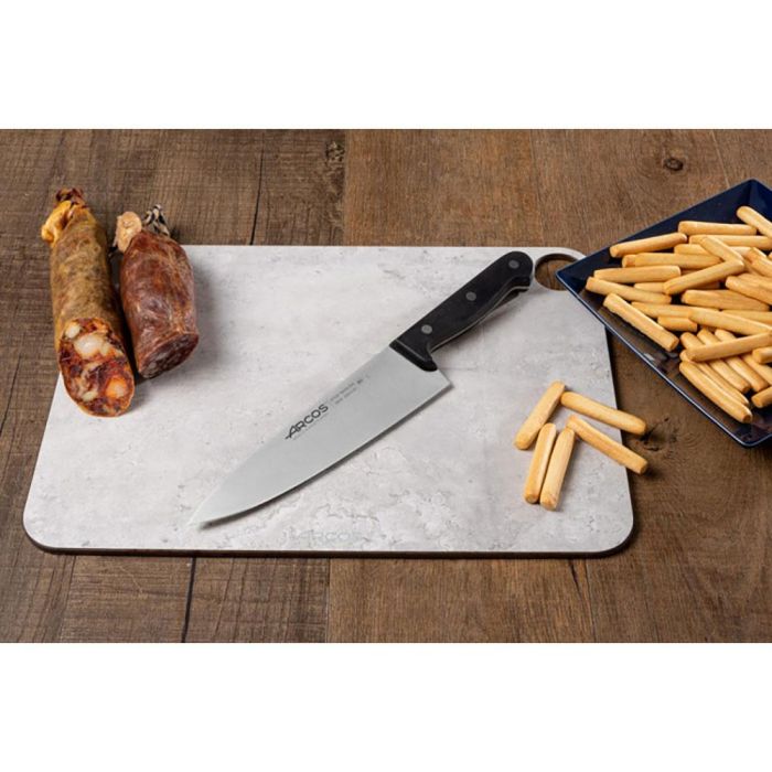 Arcos Cuchillo Cocinero Serie Universal Pro 200 mm Acero Nitrum® Ultra Duradero Mango Antibacterias Bactiproof Silver 4 Arcos Cuchillo Cocinero Serie Universal Pro 200 mm Acero Nitrum® Ultra Duradero Mango Antibacterias Bactiproof Silver 4