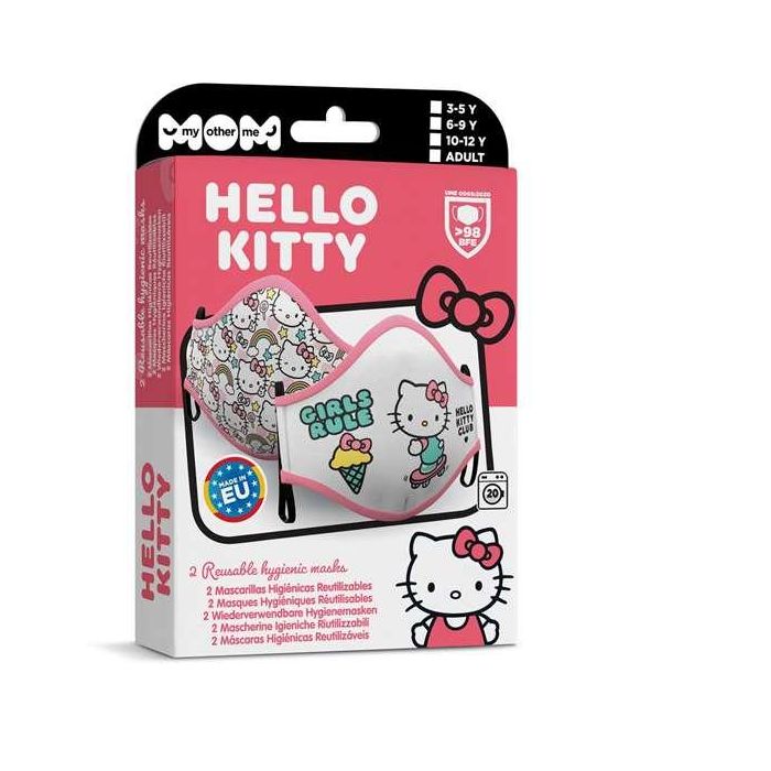 Hello Kitty Mascarilla Higiénica Premium para Niños de 7 a 9 años Hello Kitty Mascarilla Higiénica Premium para Niños de 7 a 9 años
