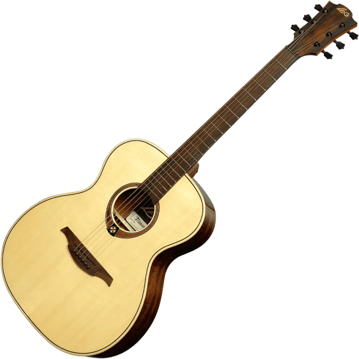 LAG Tramontane 88 Guitarra Acústica Auditorium Tapa Abeto Engelmann Macizo Barniz Brillante Natural 3