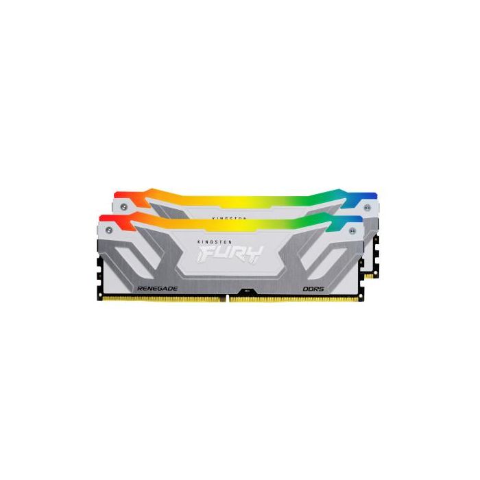 Kingston KF584CU40RWAK2-48 Memoria RAM 48GB (2x24GB) DDR5 8400MT/s CL40 Fury Renegade RGB White XMP para PC