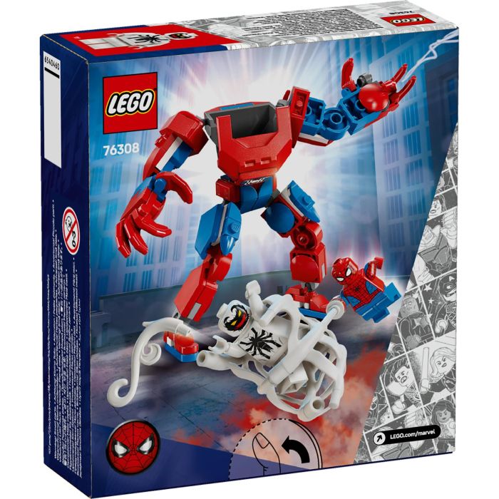 Lego Juego de Construcción Armadura Robótica de Spider-Man vs Anti-Venom Marvel para +6 años 11