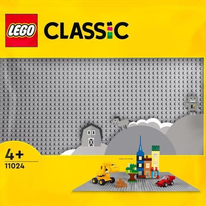 LEGO 11024 Placa Base Gris 48x48 Classic para Construir, Ensamblar y Exhibir