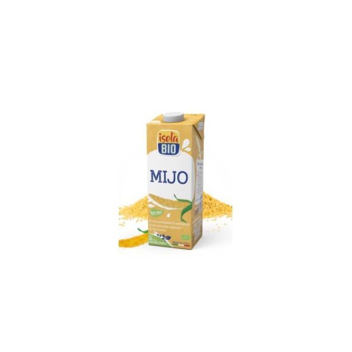 ISOLA Bebida Vegetal de Mijo Bio 1L Pack de 6 Unidades - Sin Gluten y Sin Azúcares Añadidos para Veganos y Celíacos