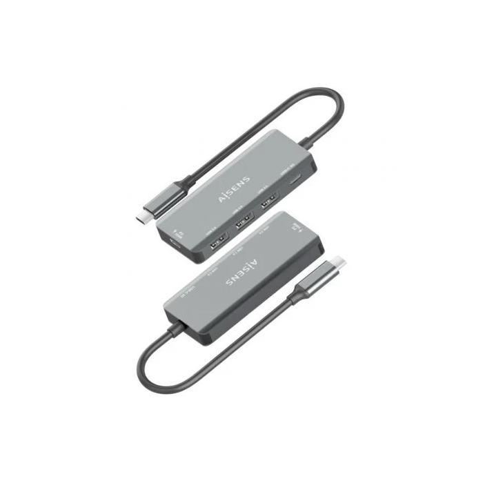 Hub USB Aisens A109-0945 Gris 100 W 2 Hub USB Aisens A109-0945 Gris 100 W 2